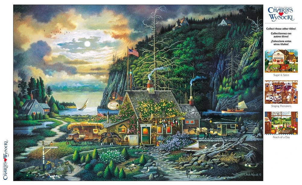 Buffalo Games Le puzzle Charles Wysocki Moonlight & Roses en 300 pièces