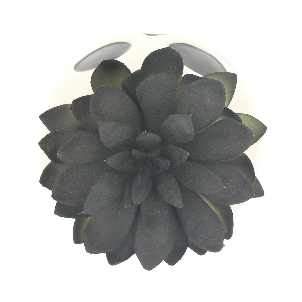 Way To Celebrate Halloween Dolomite Pot de fleurs en citrouille Blanc