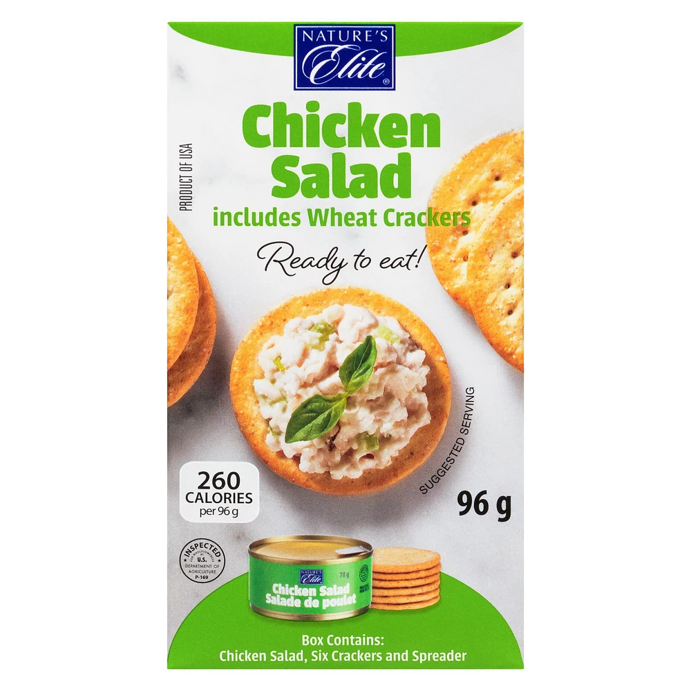 Nature's Elite Chicken Salad 96 g - Ready-to-eat Kit, Nature's Elite Chicken Salad Kit 96 g