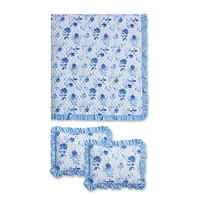 Elisa 3 Piece Reversible Quilt Set