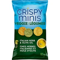 Quaker Crispy Minis Italian Herb & Olive Oil Multigrain Chips with Vegetables