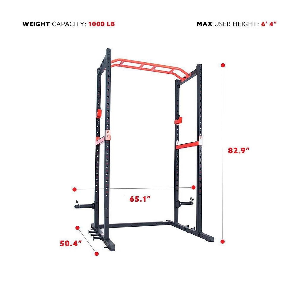 Sunny Health & Fitness Power Zone Strength Rack - SF-XF9925
