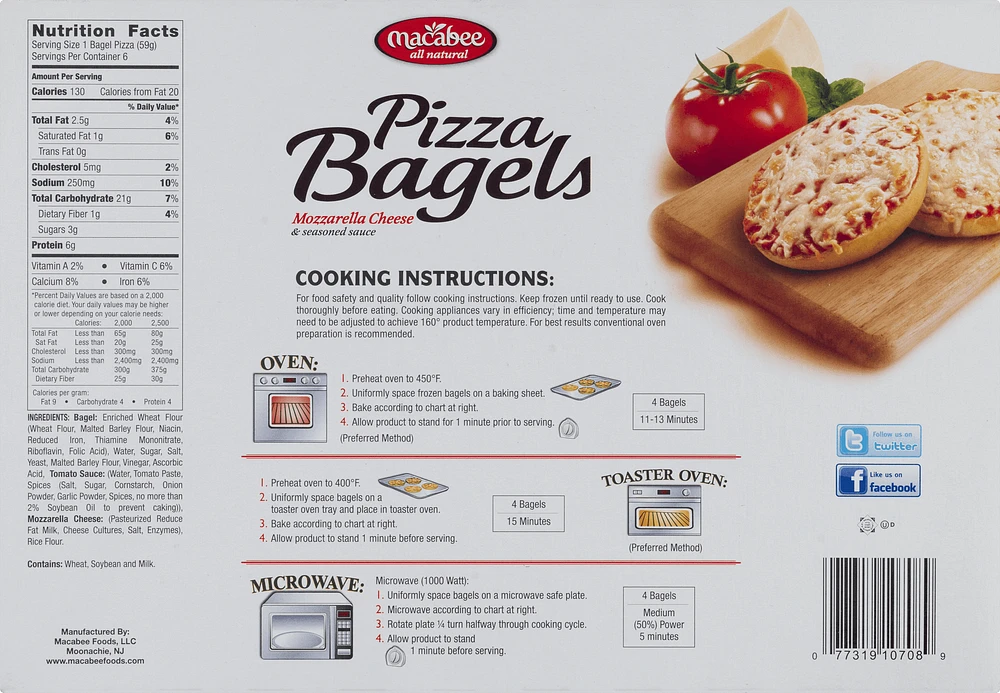 ALTRA PIZZA BAGEL 6 PACK, ALTRA PIZZA BAGEL 6 PACK