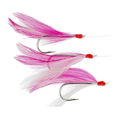 Eagle Claw QL970PW-8 Laser Mackerel Feather Bait Rig, Pink/White, Feather Bait Rig, Pink/White