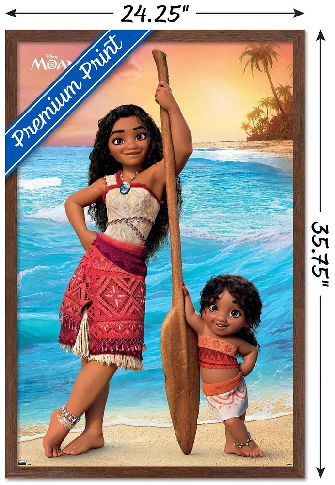 Disney Moana 2 - Moana and Simea Wall Poster, 22.375" x 34" Framed
