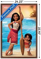 Disney Moana 2 - Moana and Simea Wall Poster, 22.375" x 34" Framed