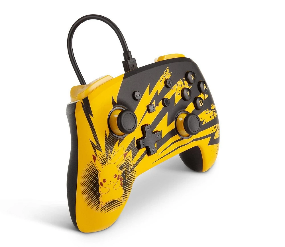 PowerA Pokémon Enhanced Wired Controller for Nintendo Switch – Pikachu Lightning, Nintendo Switch