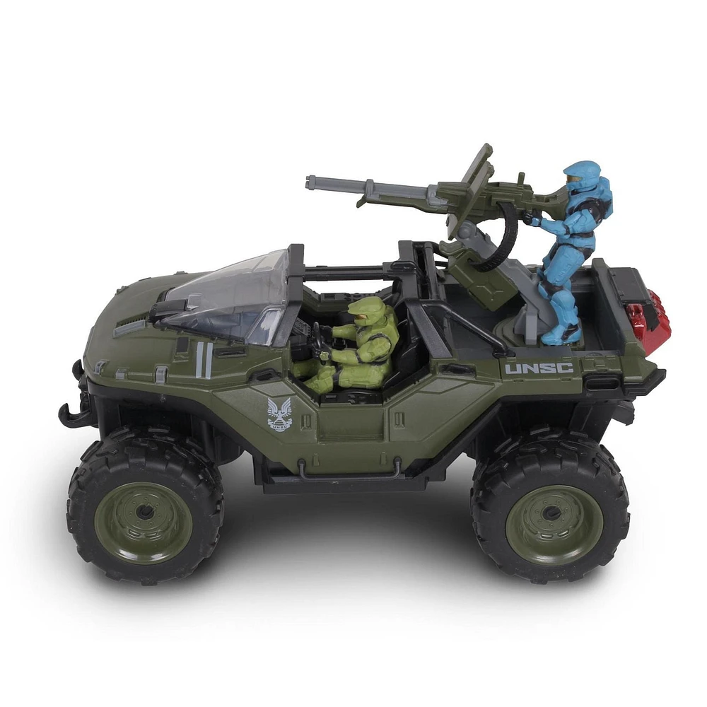 Jouet radiocommandé NKOK "Battle Hog" UNSC Warthog (MC et Spartan Mark VII)
