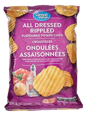 Great Value All Dressed Flavoured Rippled Potato Chips
