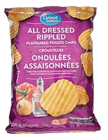 Great Value All Dressed Flavoured Rippled Potato Chips
