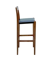 Heavenly Collection Tabouret de Comptoir en Noyer