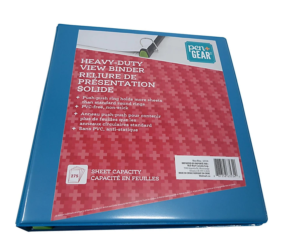 PEN+GEAR HEAVY DUTY VIEW 1`` BINDER