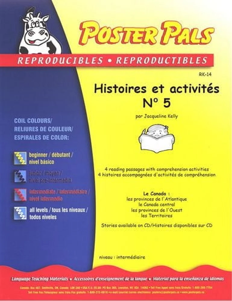 Matrices reproductibles « Histoires et Activités » No. 5 FLS en français pour la salle de classe