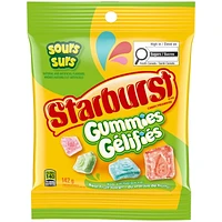 STARBURST, Sour Gummy Candy, Sharing Bag, 142g, SB GUMMIES SOUR 142G