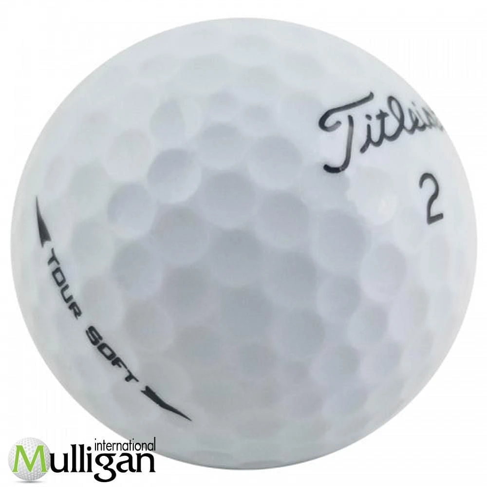Mulligan - 36 balles de golf récupérées Titleist Tour Soft 5A, Blanc