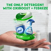 Capsules de détergent à lessive Gain Flings, capsules de détergent HE 3 en 1 avec Oxi Boost et Febreeze, parfum Brise nocturne 76CT