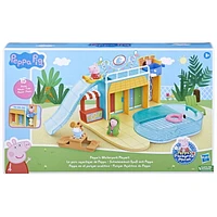 Peppa Pig Le parc aquatique de Peppa, coffret avec 2 figurines et 15 accessoires, jouet pour enfants À partir de 3 ans