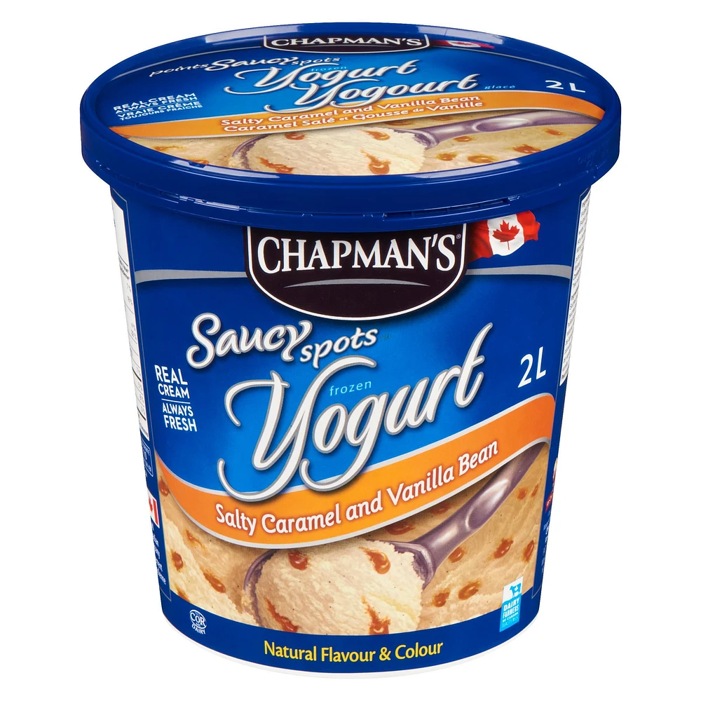 Chapman's Frozen Yogurt Salty Caramel and Vanilla Bean, 2L