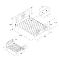 Novogratz Bushwick Metal Bed