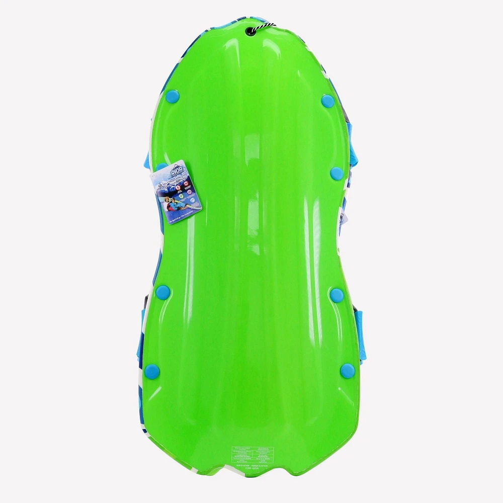 Luge Rydr de 50 pouces pur 2 personnes moulée en 3D (vert lime et bleu)