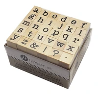 Hampton Art Miniature Alphabet Wood Stamp Set
