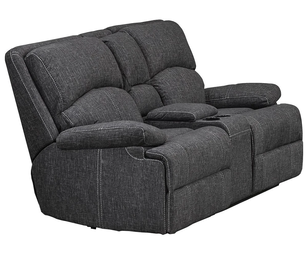 Caera Recliner Loveseat, Grey