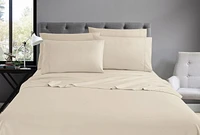 Ens. draps 1800 Series en microfibre avec taies d'oreiller en prime