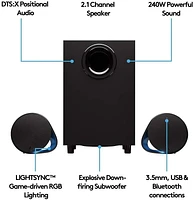 Logitech G560 LIGHTSYNC Bluetooth Gaming Speakers