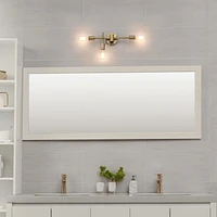 Applique murale à 3 têtes Hollins de 18 po, laiton mat