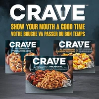 Porc effiloché sucré et piquant avec patates douces épicées surgelé Crave 283G