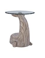 Table d'appoint Baleine William, Bois Flotté
