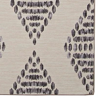 Tapis d'extérieur lavable Navarre ivoire & marron 5 pi x7 pi