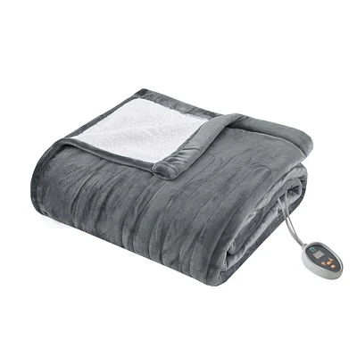 CC Plush Heated Blanket with Automatic Timer