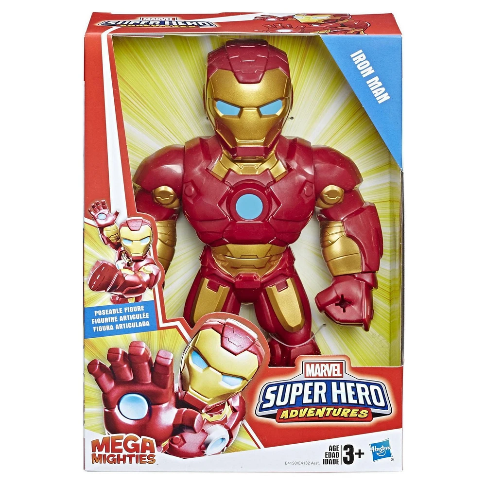 Playskool Heroes Marvel Super Hero Adventures Mega Mighties Iron Man Collectible 10-Inch Action Figure