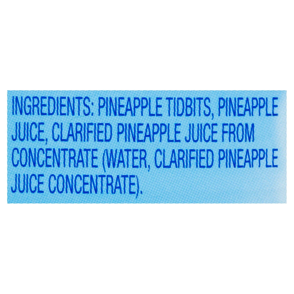 Dole Pineapple Tidbits in Pineapple Juice, 398 mL