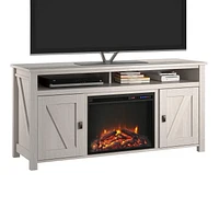 Console TV Farmington avec foyer électrique pour téléviseurs jusqu'à 60 po