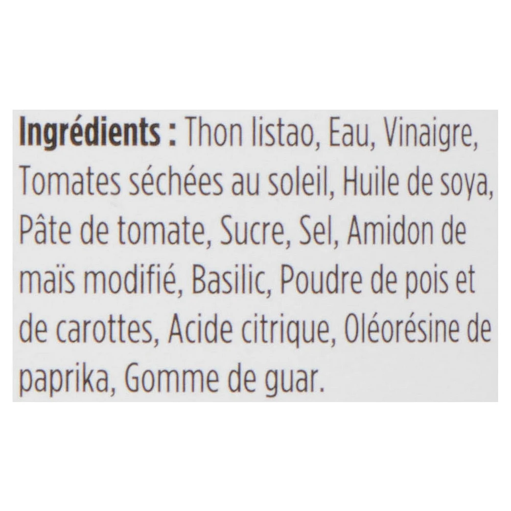 Thon pâle émietté CLOVER LEAF® - tomates séchées au soleil et basilic 85g