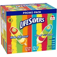 LIFESAVERS Ice Pops, Variety Pack  24 x 65 ml