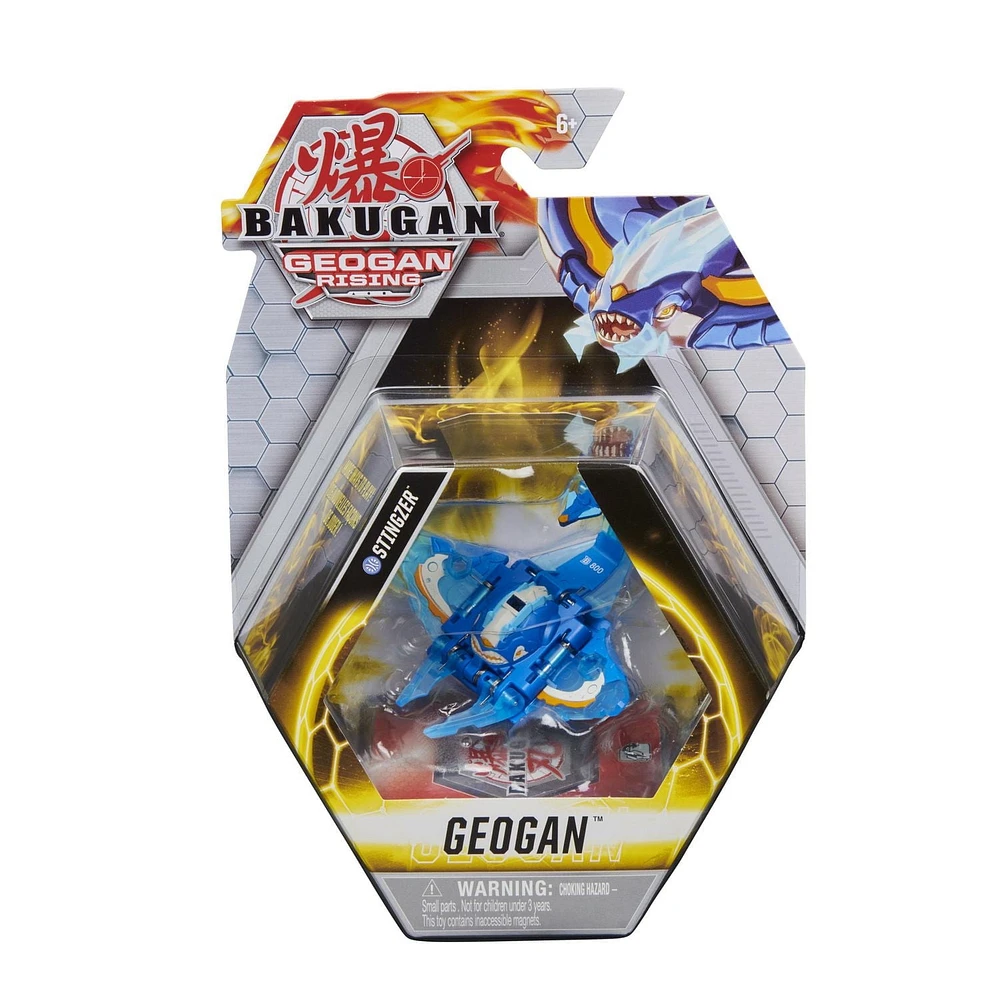 Bakugan Geogan, Stingzer, Geogan Rising, Figurine articulée et cartes à collectionner