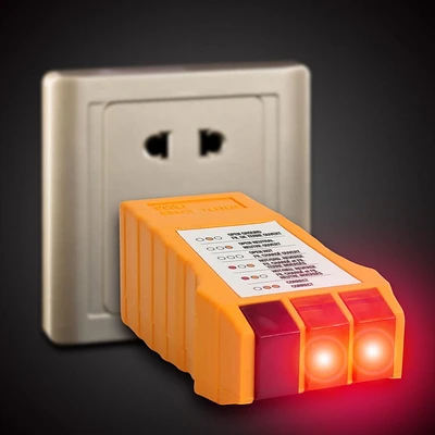 WorkPro 3 Wire Outlet Circuit Receptacle Tester, for Home and DIY Use