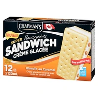 Chapman's Super Sandwich Caramel Blondie Ice Cream, 6 x 120 mL