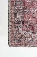 ECARPET Heriz Indoor Area Rug Flatweave Carpet for Living Room, Bedroom, Eco Friendly, Machine Washable
