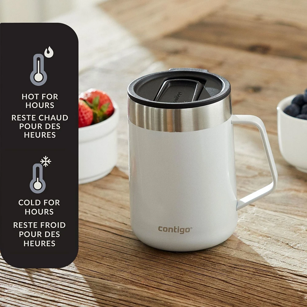 Tasse de 414 ml en Acier Inoxydable isolé sous vide Contigo Streeterville, sans BPA 14 oz (414 ml)