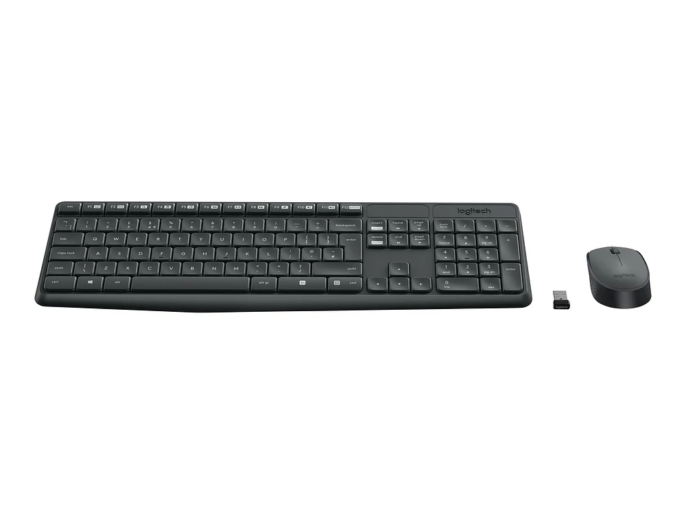 Logitech MK235 Clavier et souris sans fil gris français