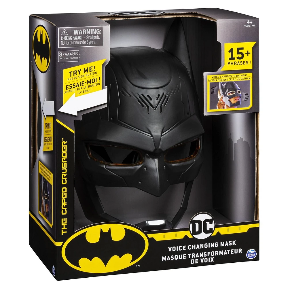 BATMAN, Masque transformateur de voix avec plus de 15 effets sonores, pour les enfants à partir de 4 ans