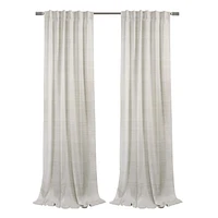 Loft Living Anapolis filtrant la lumière Double Tetiere panneau de rideau 52 x 84 in Lin