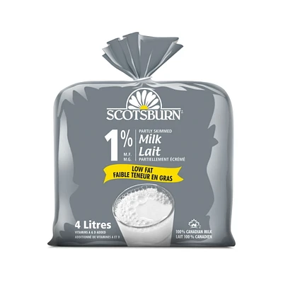 Scotsburn 1% Partly Skimmed Milk, 4L