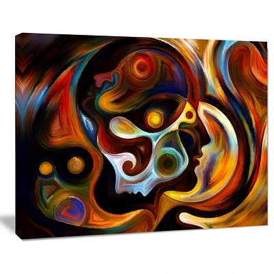 Design Art Perspectives of Inner Paint Canvas Print