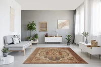 Great Zero Garron Ivory & Rust 8' x 10' Area Rug
