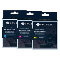 G&G Select Brother LC3013XL Lot de 3 cartouches d'encre compatibles cyan, magenta et jaune
